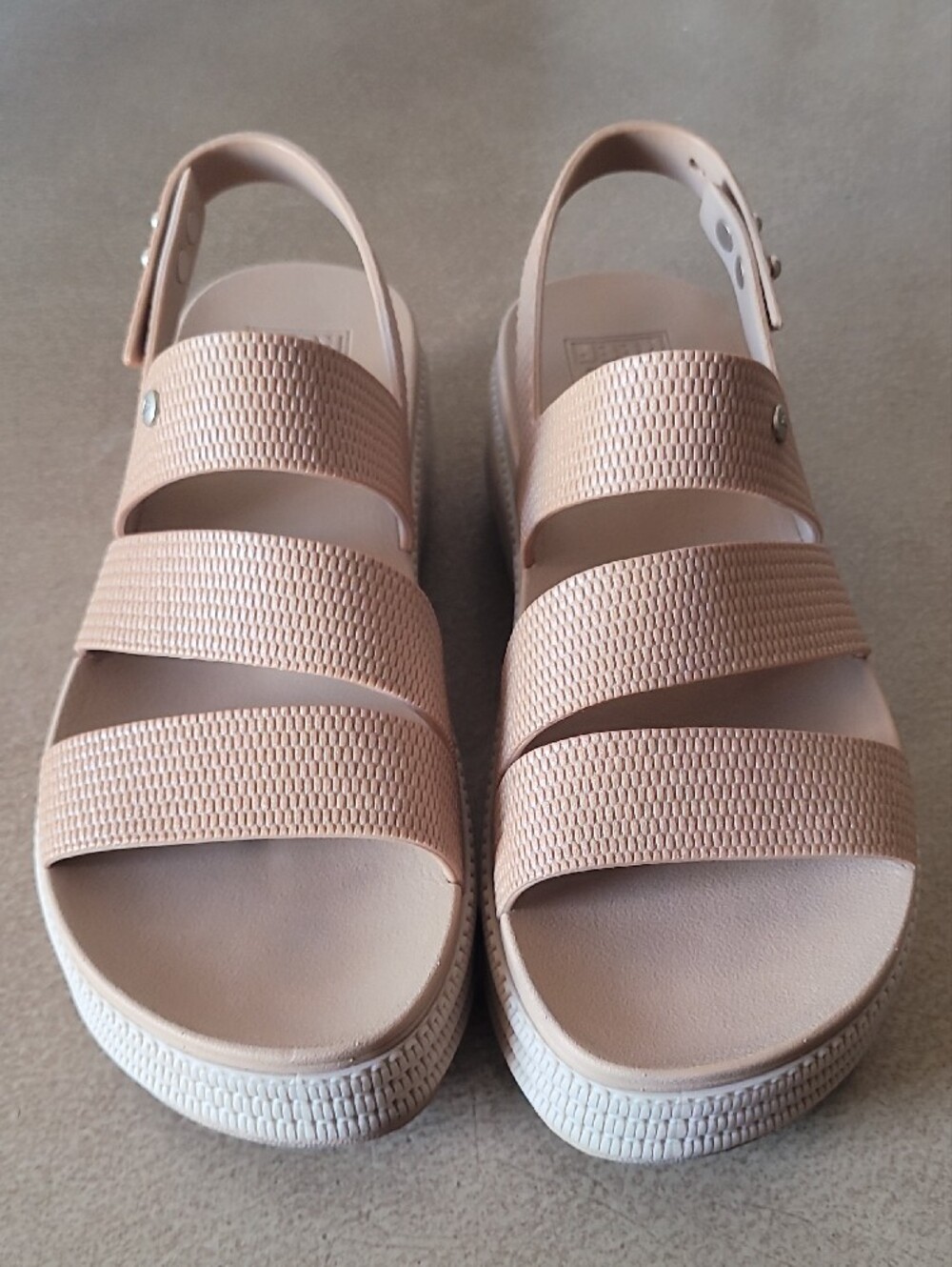 REEF Water Vista Higher Waterproof Platform Sandal Tan / Nude / Beige - Picture 6 of 8